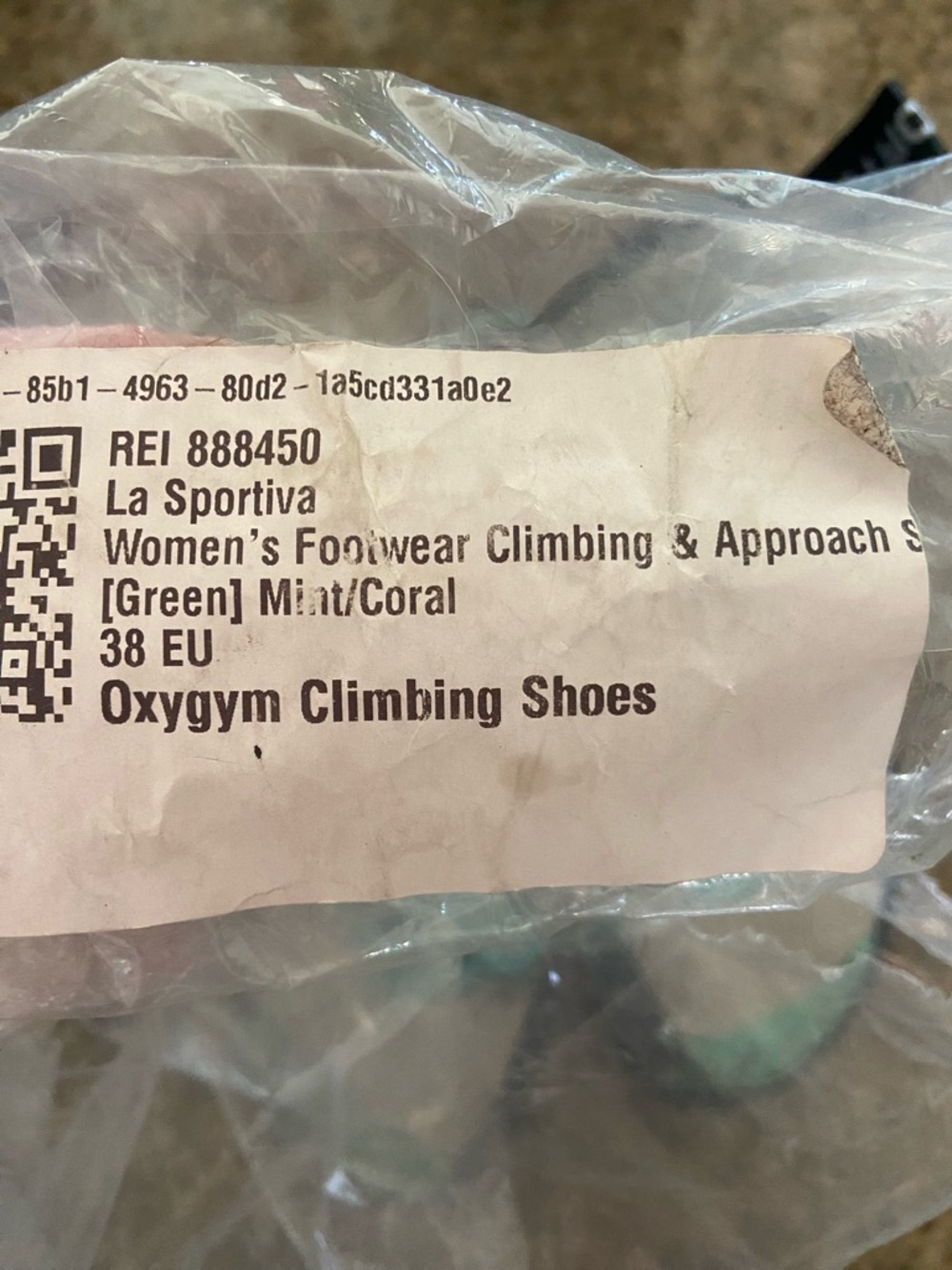 La Sportiva Kids Teal and Coral Climbing Sneakers - Picture 5 of 5